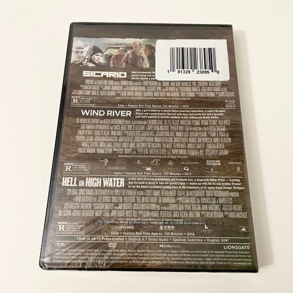American Frontier Trilogy DVD Sicario Wind River Hell Or High Water - Picture 12 of 12
